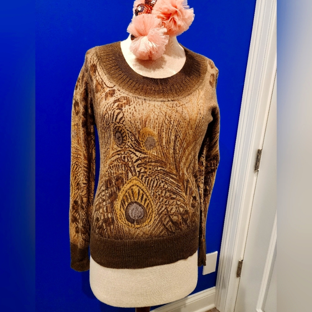 Hope Emma light sweater gold and peacock M